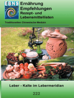Ernährung - TCM - Leber - Kälte im Lebermeridian: TCM-Ernährungsempfehlung - Leber - Kälte im Lebermeridian