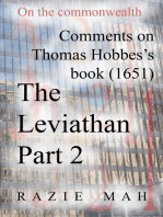 Comments on Thomas Hobbes Book (1651) The Leviathan Part 2