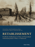 Retablissement: Preußische Stadtbaukunst in Polen und Deutschland | Urbanistyka pruska w Polsce i w Niemczech.Text in deutscher und polnischer Sprache