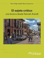 El sujeto crítico: Una lectura desde Hannah Arendt