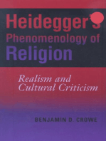 Heidegger's Phenomenology of Religion: Realism and Cultural Criticism