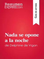 Nada se opone a la noche de Delphine de Vigan (Guía de lectura): Resumen y análisis completo
