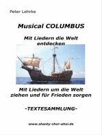 Musical Columbus mit Liedern die Welt entdecken: Mit Liedern um die Welt ziehen und für Frieden sorgen  - TEXTESAMMLUNG -