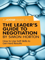 A Joosr Guide to... The Leader's Guide to Negotiation by Simon Horton