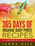 365 Days Of Organic Baby Puree Recipes
