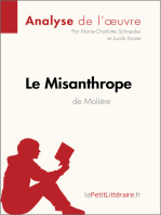 Le Misanthrope de Molière (Analyse de l'oeuvre): Analyse complète et résumé détaillé de l'oeuvre