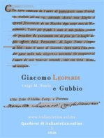 Giacomo Leopardi e Gubbio