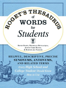 Read Roget S Thesaurus Of Words For Students Online By David Olsen Michelle Bevilaqua And Justin Cord Hayes Books