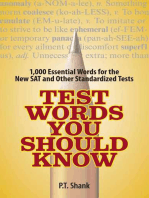 Test Words You Should Know: 1,000 Essential Words for the New SAT and Other Standardized Texts