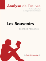 Les Souvenirs de David Foenkinos (Analyse de l'oeuvre): Analyse complète et résumé détaillé de l'oeuvre