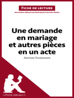 Une demande en mariage et autres pièces en un acte de Anton Tchekhov (Fiche de lecture): Analyse complète et résumé détaillé de l'oeuvre