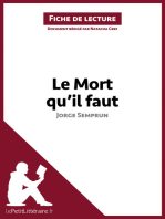 Le Mort qu'il faut de Jorge Semprun (Fiche de lecture): Analyse complète et résumé détaillé de l'oeuvre