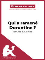 Qui a ramené Doruntine ? d'Ismaïl Kadaré (Fiche de lecture): Résumé complet et analyse détaillée de l'oeuvre