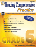 Reading Comprehension Practice, Grade 6