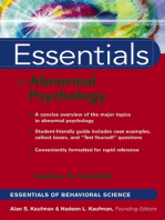 Essentials of Abnormal Psychology