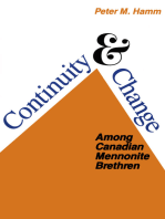 Continuity and Change Among Canadian Mennonite Brethren