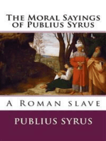 The Moral Sayings of Publius Syrus