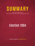 Summary: Election 2004: Review and Analysis of the Book by Evan Thomas and the Staff of Newsweek