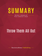 Summary: Throw Them All Out: Review and Analysis of Peter Schweizer's Book