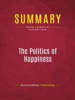 Summary: The Politics of Happiness: Review and Analysis of Derek Bok's Book