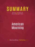 Summary: American Mourning: Review and Analysis of Moy and Morgan's Book