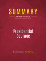 Summary: Presidential Courage: Review and Analysis of Michael Beschloss's Book