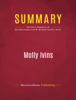 Summary: Molly Ivins: Review and Analysis of Bill Minutaglio and W. Michael Smith's Book