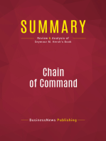 Summary: Chain of Command: Review and Analysis of Seymour M. Hersh's Book