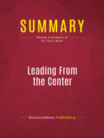 Summary: Leading From the Center: Review and Analysis of Gil Troy's Book