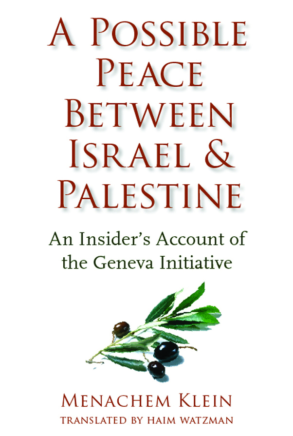 Read A Possible Peace Between Israel and Palestine Online by Menachem