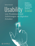 Usability von Produkten und Anleitungen im digitalen Zeitalter: Handbuch für Entwickler, IT-Spezialisten und technische Redakteure