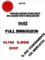 Preselezioni Concorso 800 ASSISTENTI GIUDIZIARI QUIZ FULL IMMERSION