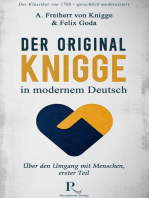 Der Original-Knigge in modernem Deutsch: Über den Umgang mit Menschen (1788), erster Teil