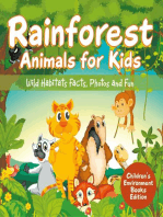 Rainforest Animals for Kids: Wild Habitats Facts, Photos and Fun | Children's Environment Books Edition