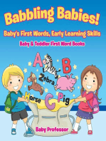 Babbling Babies! Baby's First Words, Early Learning Skills - Baby & Toddler First Word Books