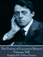 The Poetry of Laurence Binyon - Volume VIII: England & Other Poems