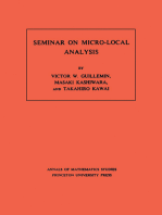 Seminar on Micro-Local Analysis. (AM-93), Volume 93