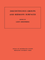 Discontinuous Groups and Riemann Surfaces (AM-79), Volume 79: Proceedings of the 1973 Conference at the University of Maryland. (AM-79)