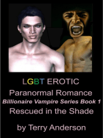 LGBT Erotic Romance Rescued In The Shade (Billionaire Vampires Series Book 1)