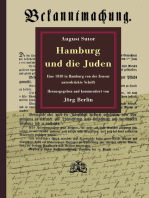 Hamburg und die Juden: Eine 1838 in Hamburg von der Zensur unterdrückte Schrift