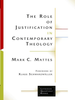 The Role of Justification in Contemporary Theology