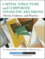 Capital Structure and Corporate Financing Decisions: Theory, Evidence, and Practice
