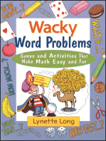 Wacky Word Problems: Games and Activities That Make Math Easy and Fun