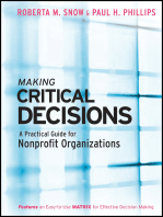 Making Critical Decisions: A Practical Guide for Nonprofit Organizations