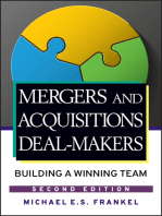 Mergers and Acquisitions Deal-Makers: Building a Winning Team