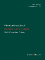 Valuation Handbook: U.S. Guide to Cost of Capital 2001