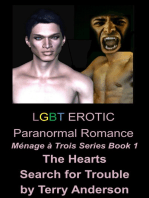 LGBT Erotic Paranormal Romance The Hearts Search for Trouble (Ménage à Trois Series Book 1)