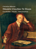 Händels Utrechter Te Deum: Geschichte - Musik - Interpretation
