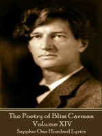 The Poetry of Bliss Carman - Volume XIV: Sappho: One Hundred Lyrics