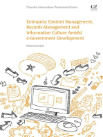 Enterprise Content Management, Records Management and Information Culture Amidst E-Government Development